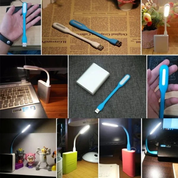 USB LED Light Lamp – Flexible Mini Night Light for Laptop, Keyboard, Power Bank & Computer Reading
