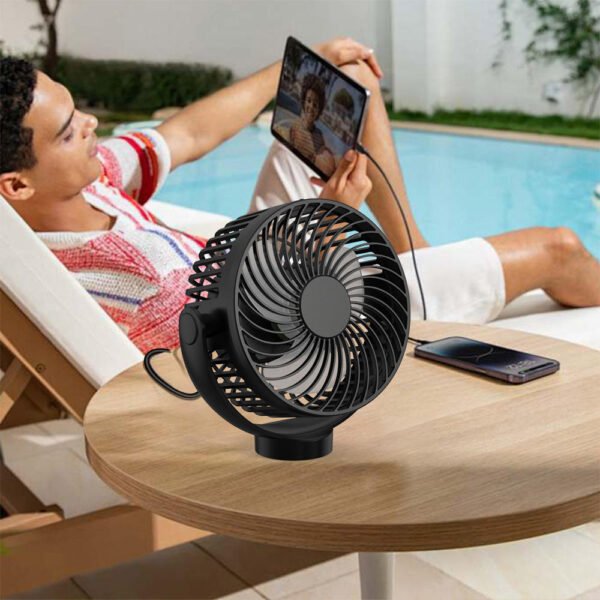 H12c3888fcf7f45b09c8b318c38b669b3W.jpg Magnetic Rechargeable 6-Inch USB Electric Air Cooling Fan – 12000mAh Power Bank, Portable for Desk, Car, Dormitory & Outdoor Use