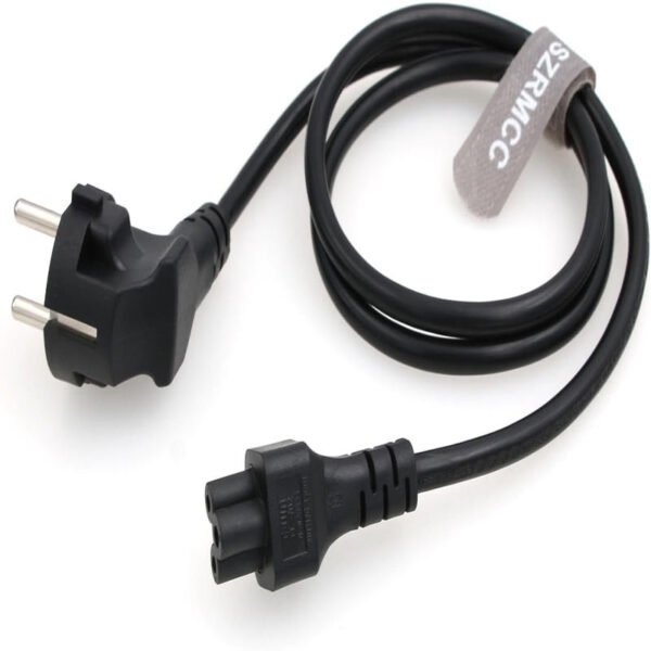 1.5M / 1.8M EU Plug C5 2-Pin AC Laptop Power Cord – IEC Computer Charger Extension Cable, 100% Pure Copper