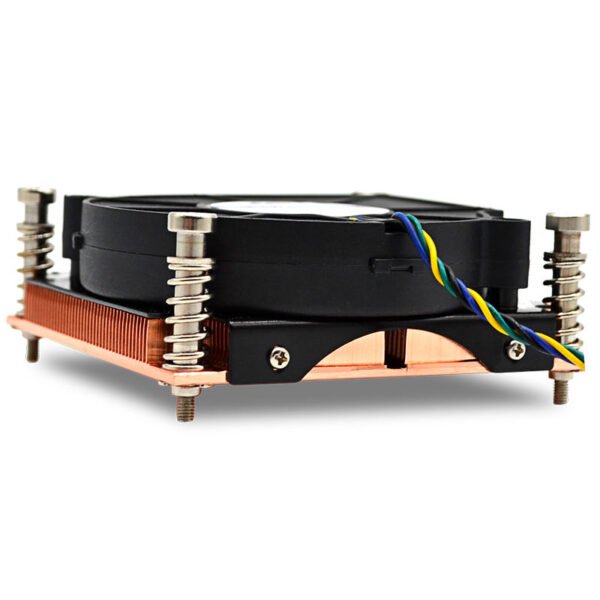 H377b2717ceb54f22a77eed36ab1364e9H.jpg Custom 1U 115x CPU Cooler with Copper Heat Sink & Fan – Server Cooling Fan for Computer Cases