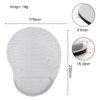 Anti-Slip Mouse Pad with Gel Wrist Support – Ergonomic Foam Wrist Rest Mat for PC, MacBook & Laptop Gaming Desk
