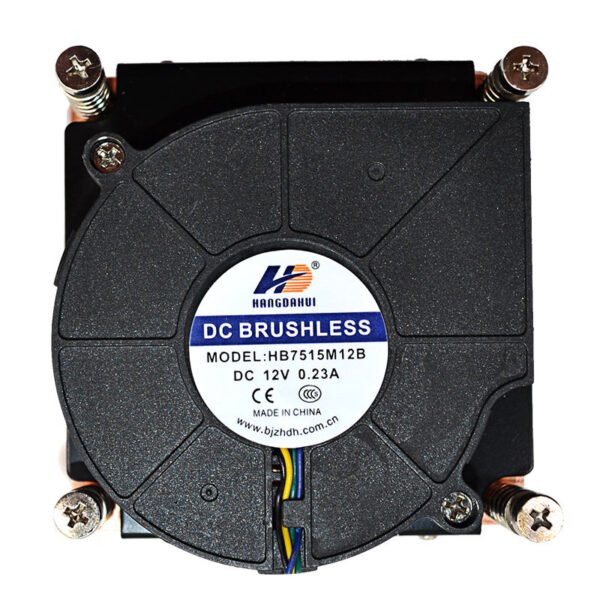 H72a337d058314cf9910378f6af39b1a4O.jpg Custom 1U 115x CPU Cooler with Copper Heat Sink & Fan – Server Cooling Fan for Computer Cases