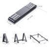 H73ef706857fa4c6cb6524bcc1aa65b21Z.jpeg Small Foldable Aluminum Laptop & Tablet Stand – Portable Metal Notebook and Mobile Holder for MacBook, iPad, and Smartphones