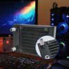 Ococoo 80L Aluminum Liquid Cooler Radiator – PC Water Cooling Fan for CPU Heat Sink, Computer & Beauty Equipment Processor Cooling