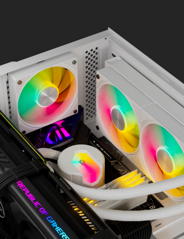 H97331d18a0854071848c04d5025ec028v.png UpHere 5V 3-PIN ARGB 120mm PWM PC Case Fans – Quiet Cooling, 1650 RPM