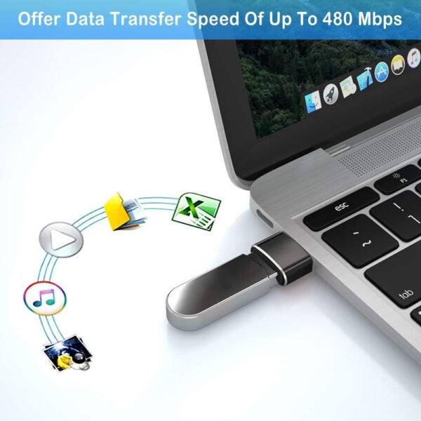 Hb1cc2d3572f1402c9b2c685e3e5e3bd8Z.jpg USB to USB-C Adapter – Type-C Female to USB Male Converter for Car Chargers, Hard Drives, Phones & Tablets