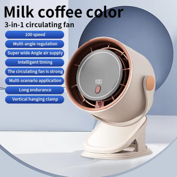 Hb79afa44af51463bbcb966fbede730abS.png Durable 3-in-1 Clip/Table/Wall Mount Turbo Fan – 100 Speeds, 15m Air Throw, Rechargeable Battery for Home & Office