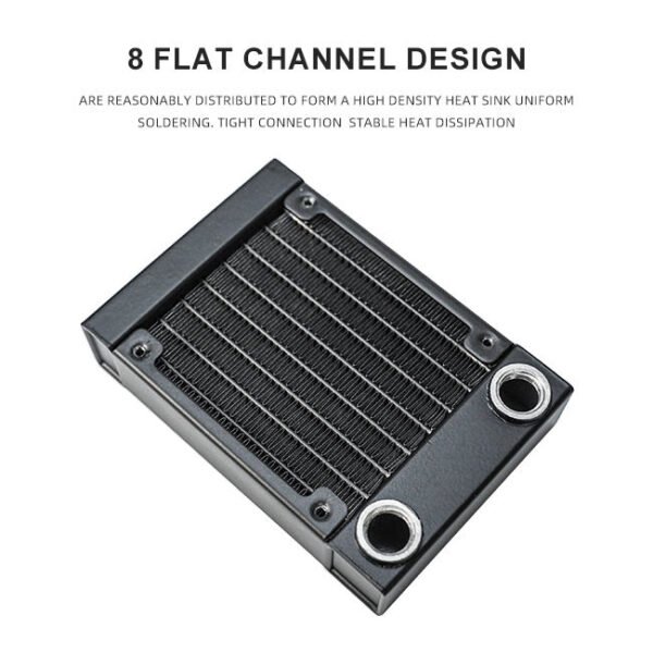 Ococoo 80L Aluminum Liquid Cooler Radiator – PC Water Cooling Fan for CPU Heat Sink, Computer & Beauty Equipment Processor Cooling