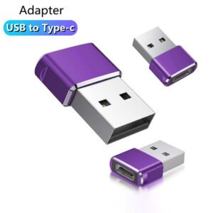 USB to USB-C Adapter – Type-C Female to USB Male Converter for Car Chargers, Hard Drives, Phones & Tablets