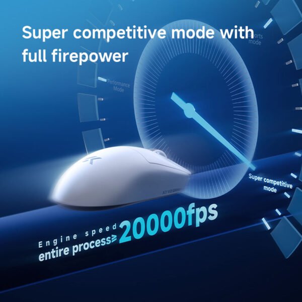 MCHOSE A7V2 Ultra High-End Lightweight Wireless Mouse – Gaming, E-sports & Office with Three-Mode Connection