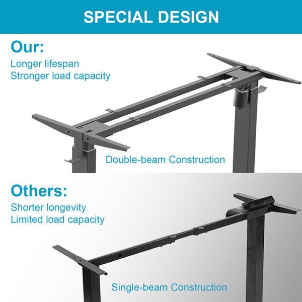 He1b4c9fea1ac4decb58de4818447f77dx.jpg 120×60 Modern Electric Standing Desk – Extendable Ergonomic Sit-Stand Desk with Motorized Height Adjustment & Keyboard Tray