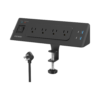Hfe38521bf0d94b8fbb5f9d74b3546d93j.png USB-C Desk Clamp Power Strip Charging Station – 4 Outlets, 4 USB-A Ports, 2 Socket Extension for Tabletop