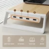 Monitor Riser with Built-in USB Ports – Ergonomic Stand for Laptop & PC