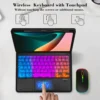 GOOJODOQ Universal Wireless Bluetooth Keyboard & Mouse with Backlight