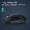 GOOJODOQ 2.4GHz Ergonomic Scrolling Bluetooth Wireless Mouse